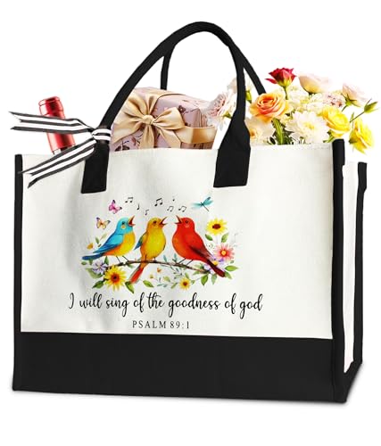 LNGORUS Christian Gifts Tote Bag for Women Girls, Bible Tote