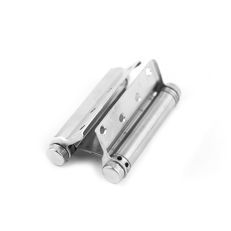 Bisagras de resorte de doble acción de 3 a 5 pulgadas for puerta, de acero inoxidable, for muebles de cafetería y estilo occidental. Bisagra plegable(4 pulgadas)