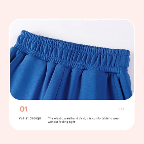 WISREMT Boys Cargo Pants – Kids Boys Cotton Active Cargo Trousers Elasticated Waist Casual Sweatpants Back to School Joggers4