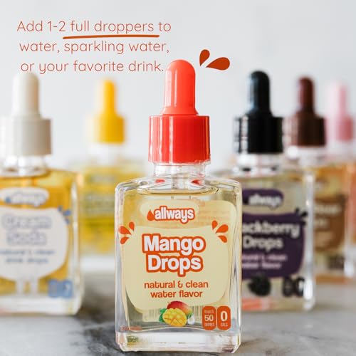 Image of Allways Drops Mango Water Enhancer | Sugar Free | 50 Servings