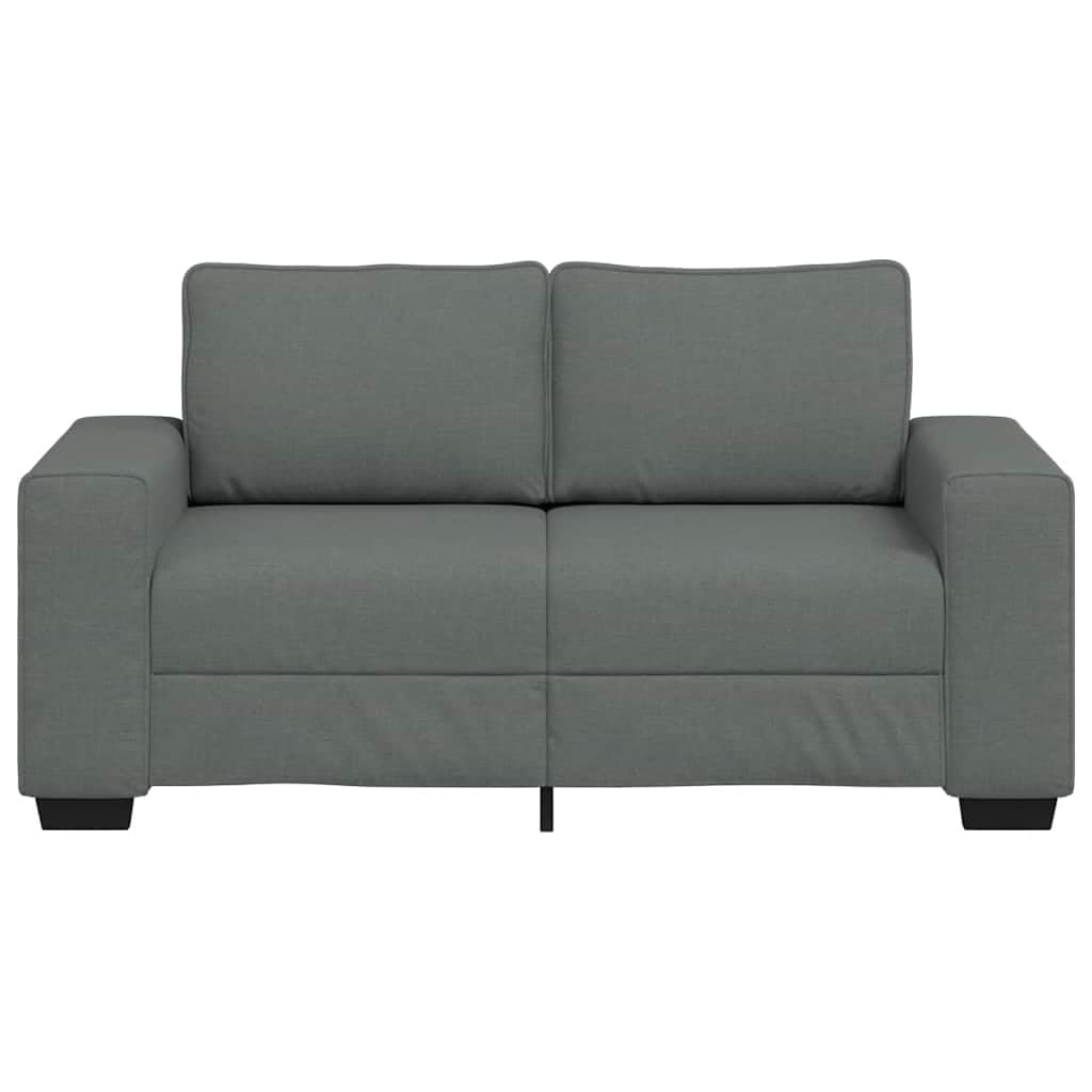 vidaXL Sofá de 2 plazas de Tela Gris Oscuro 160x77x82 cm, sofá, sofá de Dos plazas, sofá de 2 plazas de Tela, sofá de 2 plazas, sofá de Tela