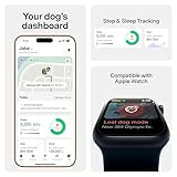 Fi New Series 3+ Smart Dog Tracker Collar [6 Month Membership Included] GPS Tracker for Dogs with Health & Behavior Monitoring, Escape Alerts, Waterproof, LED, Apple Watch Compatible (Blue, Medium)