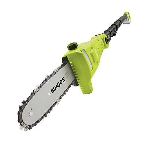 Sun Joe 24V-PS8-LTE 24-Volt 8-Inch 2 Cordless Telescoping Chainsaw Pole Saw, Kit (w/2.0-Ah Battery + Quick Charger)