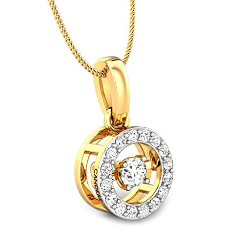 Candere by Kalyan Jewellers 18KT Gold and Diamond Pendant for Women - Image 2