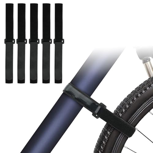 Bike Rack Straps,5 PCS Adjustable Bike Wheel Strap Durable Nylon Bicycle Mounting Strap Bike Straps for Rack for Car and Wall Mount