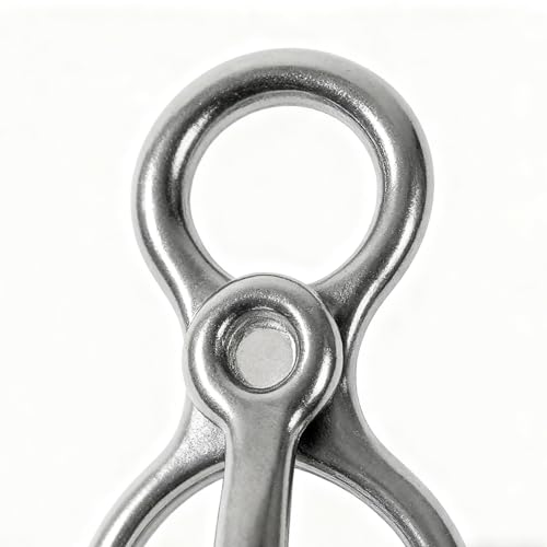 Bridas de acero inoxidable con clip de seguridad para evitar tirones en establos 8