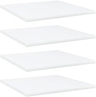 Vista 44 de 4 tableros de repuesto para estanterías, paneles de repuesto de aglomerado, unidades de almacenamiento, estantes organizadores, color gris hormigón