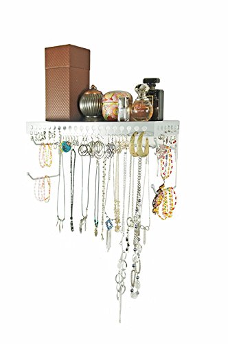 Mango Steam Schmuck-Organizer/Wand-Regal (43 cm), Silber