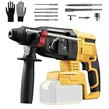 Compatibilité de la batterie : ce marteau perforateur rotatif sans fil est compatible avec les batteries Dewalt 20 V maximum, telles que DCB200, DCB201, DCB203, DCB204, DCB205 et DCB206. Veuillez noter que la batterie n'est pas incluse.