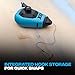 OX Pro 100ft Contractor Chalk Line with Blue Chalk Powder 4oz - Quick-Wind Cotton Nylon Basic Bold Line Marking Tool in Pointed Tip ABS Plastic - 3:1 Gear Ratio Chalk Reel Tool OX-T630601