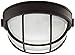 Artcraft Lighting Large Round Wall Sconce Light, Black