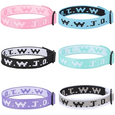 Axlksia 6 PCS WWJD Bracelets for Men and Women – What Would Jesus Do Bracelets Cover