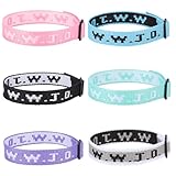 Axlksia 6 Stück WWJD Armbänder für Männer und Frauen - What Would Jesus Do Armbänder