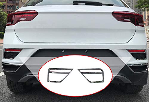 Für T-Roc 2017–2021 Außenverkleidung ABS Chrom Nebelschlussleuchte Abdeckung Verkleidung Auto Stil Zubehör