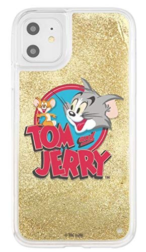 イングレム Inglem IJ-WP21LG1G/TJ006 iPhone 11 Case, iPhone XR Cover, Tom and Jerry Glitter Flowing, Moving, Sparkling, Glitter, Shockproof, Shock Absorption, PC TPU, Soft Hybrid, Cute, Stylish, Logo