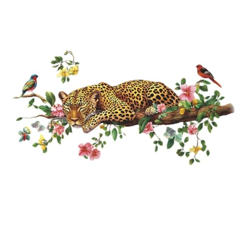 Vinilo Decorativo Removible Leopard Acuarela para Pared