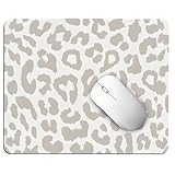 Leopard Print Mousepad Beige für Büro und Zuhause, Modernes büro mauspad mit Elegantem Muster, Kompakte mauspad beige Mausunterlage, Angenehme Oberfläche Mouse pad mausmatte für Alltag und Arbeit