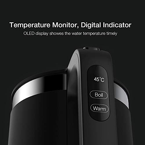 Hervidor eléctrico temperatura constante 1.5L LED 1800W miniatura 3