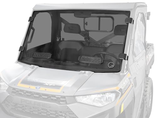 SuperATV Polaris Ranger XP 1000 Vented Full Windshield | Scratch Resistant | Dark Tint