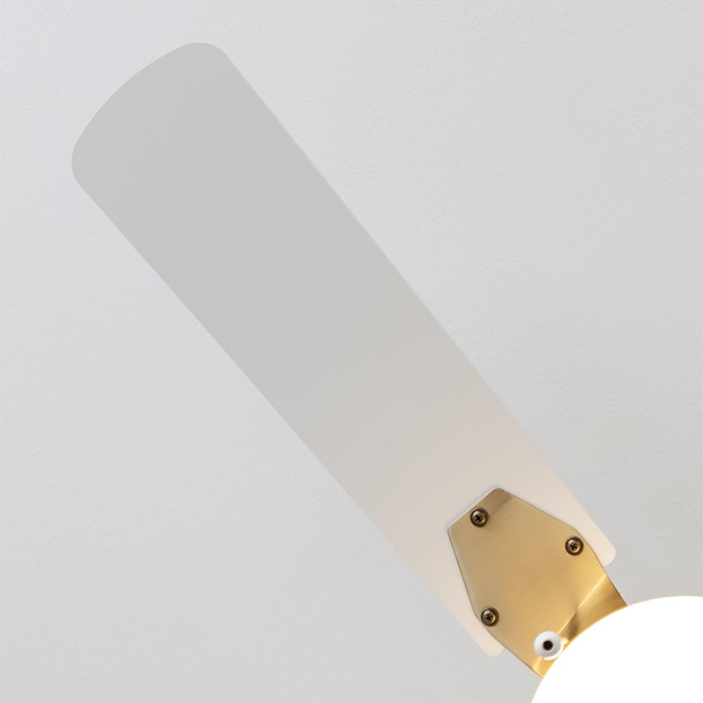 Cecotec - Deckenventilator mit Licht EnergySilence Aero 450 GoldWhite, 50W DC Motor, Durchmesser 106 cm, 3 Geschwindigkeiten, 4 umkehrbaren Flügeln und Winter-Sommer-Modus
