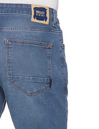 Image of Amazon Brand - Inkast Denim Co. Men's Slim Straight Fit Stretchable Jeans (IN-SS-86 MEDIUM BLUE 30)