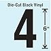 Die Cut Number Label, 4