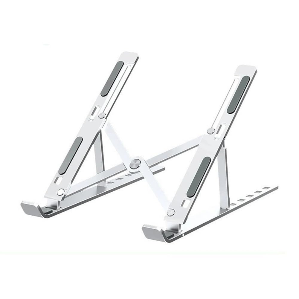 Podstawka pod laptopa, Adjustable Aluminum Laptop Stand for 15.6" Akcesoria do laptopów(White)