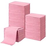 Threlaco 100pcs Disposable Changing Liner 2-ply Baby Changing Station Pad Disposable Changing Pads Diaper Changing Mat Portable Sanitary Liner Refills for Commercial Restrooms (Pink)