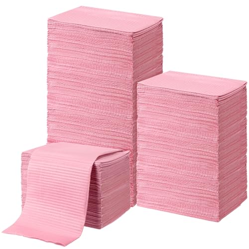 Image of Threlaco 100pcs Disposable Changing Liner 2-ply Baby Changing Station Pad Disposable Changing Pads Diaper Changing Mat Portable Sanitary Liner Refills for Commercial Restrooms (Pink)