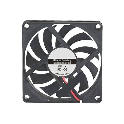 Ventilador CPU 80x80x10 mm de 12V y 3000 RPM para refrigeración interna de ordenador