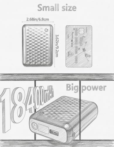 Batería para Chaqueta Calefactable 18400 mAh 12V miniatura 2