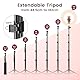 10 Zoll LED Ringlicht mit 61 Zoll Stativständer & Handyhalter, Dimmbare Tischringlicht Handystativhalter mit Ringleuchte für YouTube, Videoaufnahmen, Selfie, Live-Stream, Makeup Fotografie