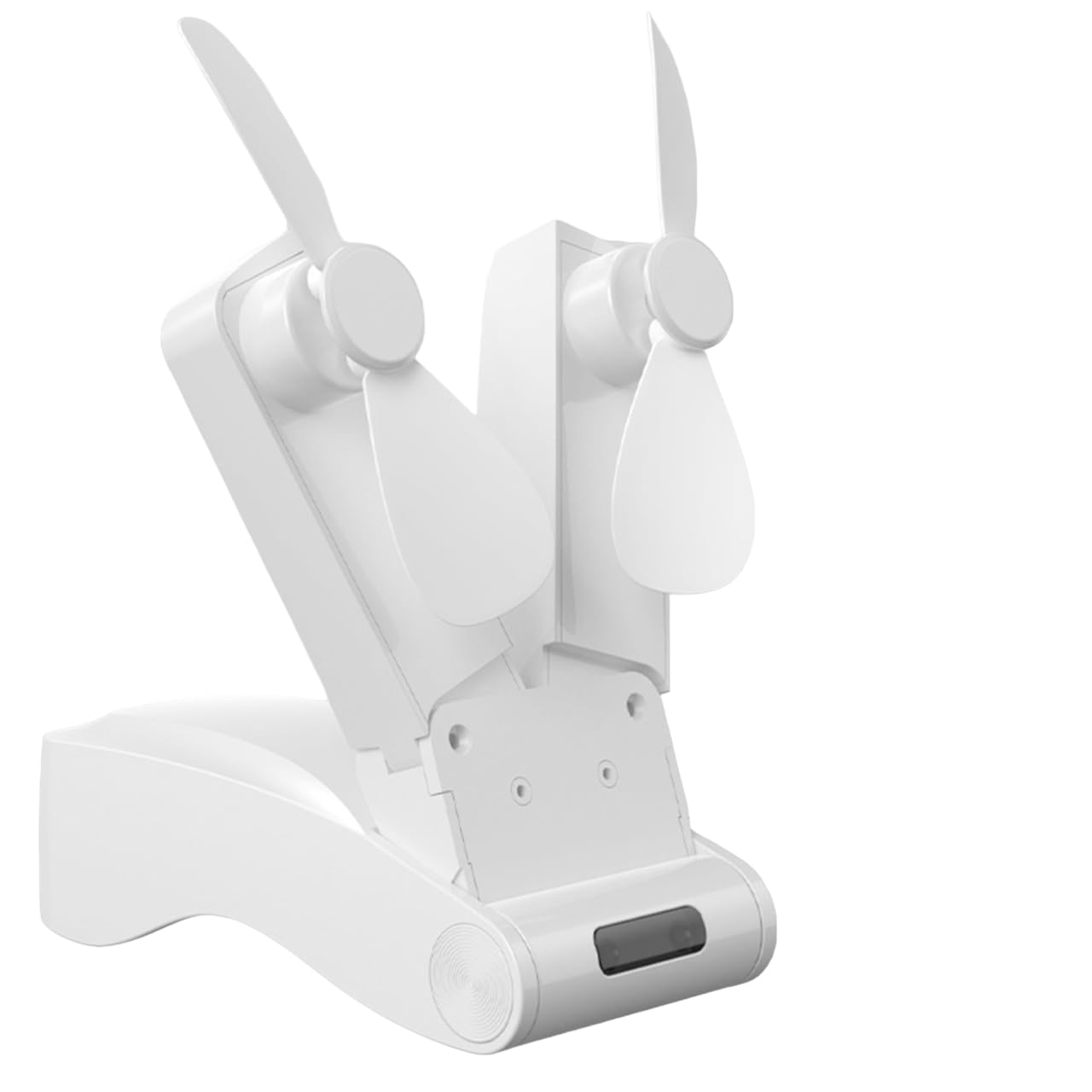 TAZIZI Practical Small Desktop Fan Comfortable Foldable Rechargeable Air Cooling Texture