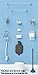 Chrysnbon Dollhouse Miniature Bathroom Accessories Kit