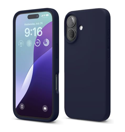 LIRAMARK Liquid Silicone Soft Back Cover Case for Apple iPhone 16 (6.1 inch) (Midnight Blue) (B0DG292554) Amazon Price History, Amazon Price Tracker