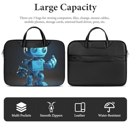 Bolso Porta Laptop Azul Impermeable 17 Pulgadas miniatura 4