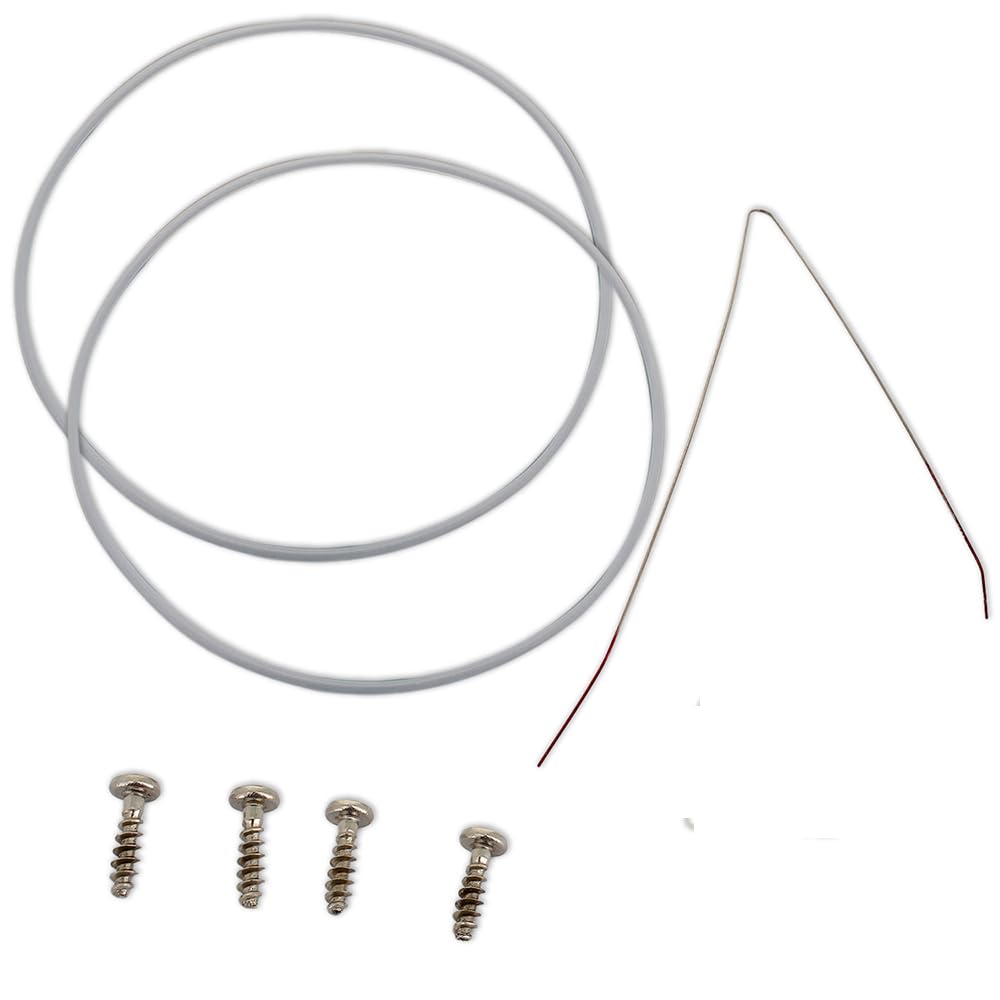 DL SERVICE Kit of 2 Gaskets for Dishwasher Pump Compatible with Bosch Siemens 12005744, 2 Gaskets + Mounting Cable + 4 Screws to Fix Error E15, Diameter 128 mm