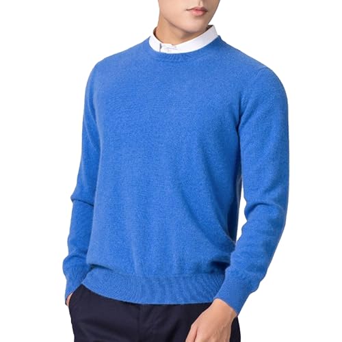 Men's Cashmere Sweater Warm Pullovers Round/V-Neck Knit Winter Tops Male Knitwear Jumpers