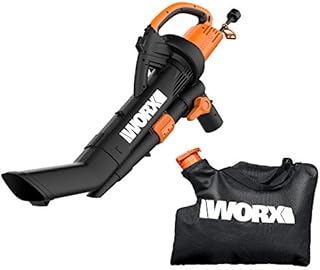 WORX WG509 12 Amp TRIVAC 3-in-1 Electric Leaf Blower with All Metal Mulching System
