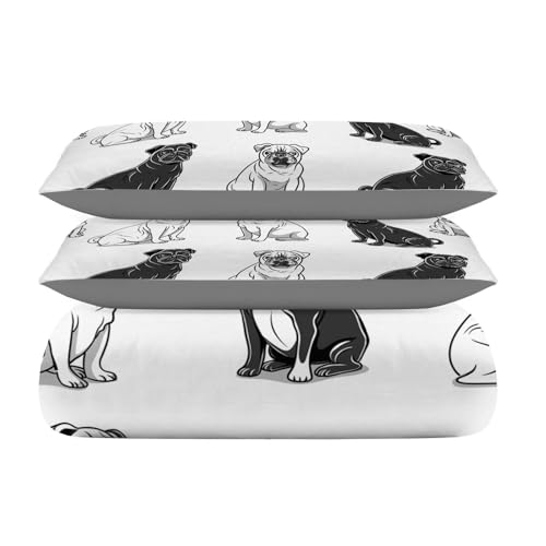 Housse de couette 200x200 cm en microfibre premium douce et durable - 3