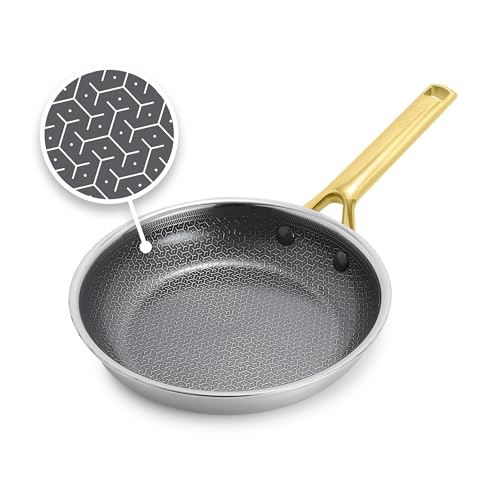 GreenPan Hybrid 8 Stainless Steel Frying Pan Ceramic Nonstick Skillet