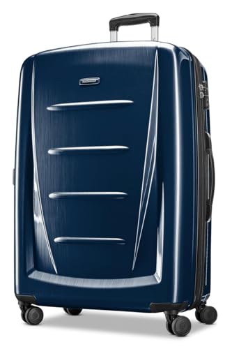 Image of Samsonite Winfield 2 2-Piece Set (Carry-on /Large) Hardside Expandable Luggage with Spinner Wheels (Navy, 2-Piece Set (20 /28))