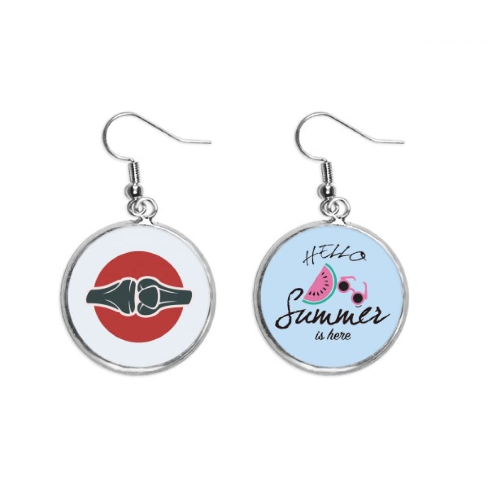 Pendientes de sandía estilo cuerpo humano joyería creativa lóbulo 5