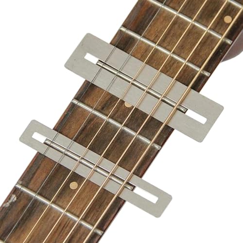 2Pcs Sliver Guitar Fret Protector,Metal Fret Fingerboard Guard Bass Guitar Fretboard Protector Set Fret Guard Guitar Tools Set Guards Fingerboard Guards Protectors Instrument Accessories