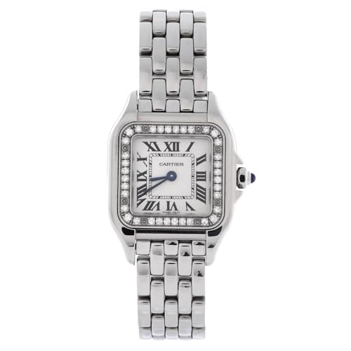 Cartier, Pre-Loved Panthere de Cartier Quartz Watch Stainless Steel with Diamond Bezel 22