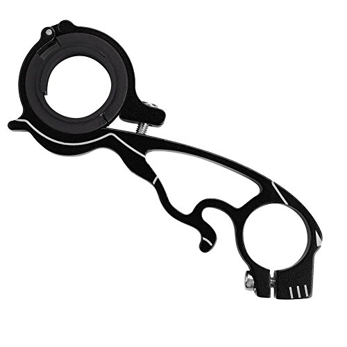 Double Bike Handlebar Extender, Aluminium Alloy 20cm Long Handlebar Extension Mount, Double Clamp Bicycle Bracket Handlebar Extender Light Lamp phone Mount Bracket Stand Holder for Bike Mounts - Thumbnail 5
