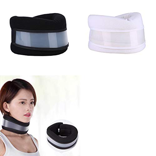 Flameer 2pcs Colar Cervical Espuma Pescoço Suporte Cinta Ombro Imprensa Relaxar Dor Relie