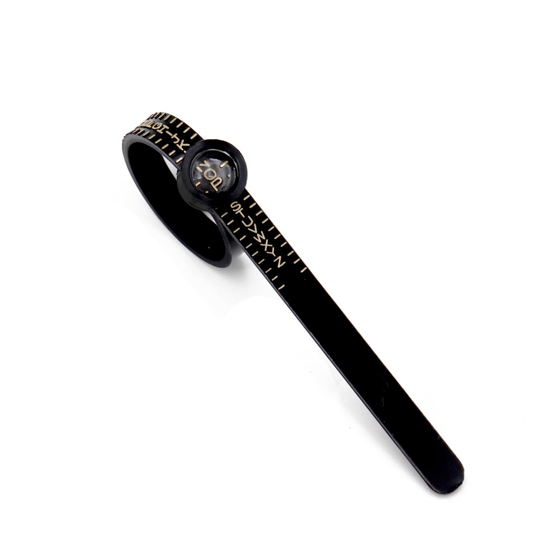 LICQIC UK Ring Sizer Measure, Wedding Ring Measurement Tool UK Sizes, with Magnifying Glass, for Men and Women, A to Z, Black