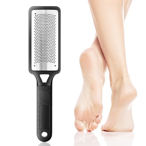 Foot File for Hard Skin Remover and Callus Remover, Foot Rasp, Feet Hard Skin Remover, Foot Scraper, Can Be Used on Both Wet and Dry Feet, Stainless Steel File