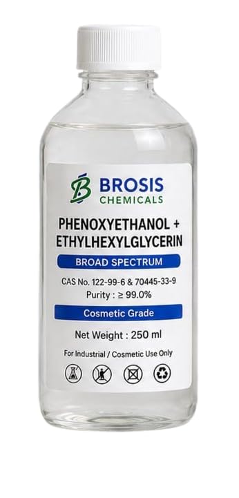 Phenoxyethanol + Ethylhexylglycerin | Cosmetic Grade Broad Spectrum Preservative | Purity ≥99% | For Creams, Lotions, Serums, Shampoo & Liquid Soap | 1000 ml (250 ml)-picture-16